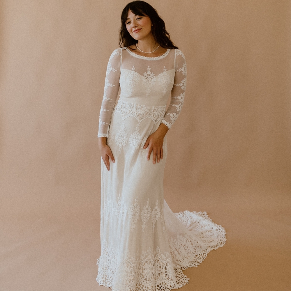 Dreamers and Lovers Lisa Lace Wedding Dress